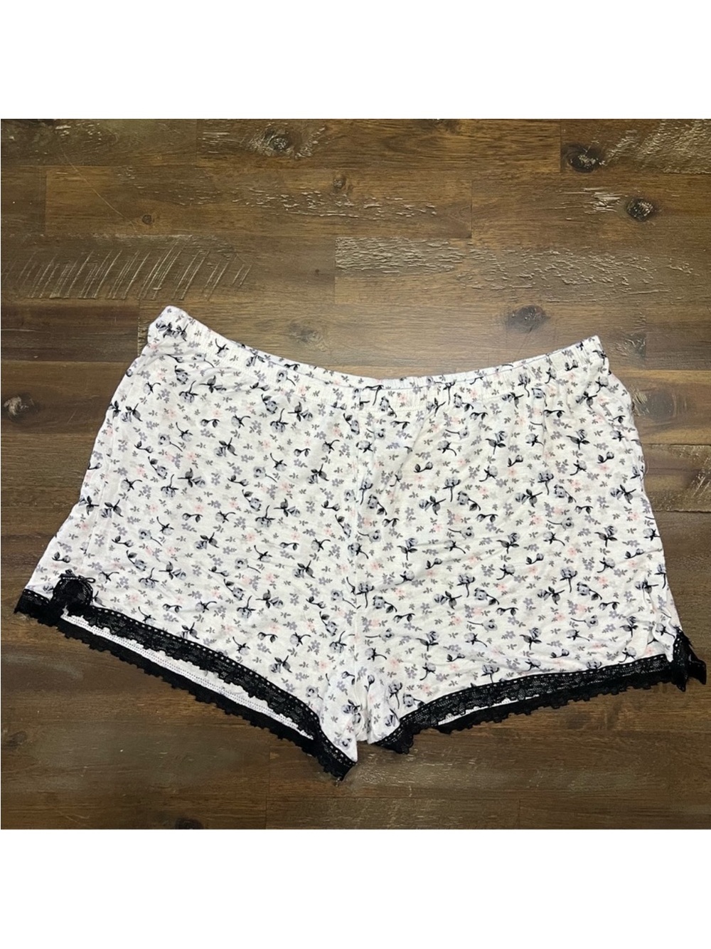 ✅ floral super soft boxer pajama shorts with elastic waist